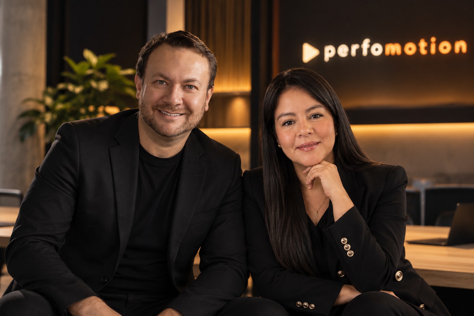 Maki y Lili, fundadores de Perfomotion